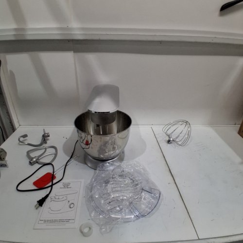 FACELLE ELECTRIC STAND MIXER WITH 6-SPEEDS - 8.5QT - 660W - SILVER (MODEL: SM-1554) image 3
