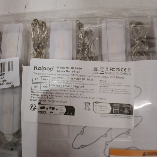 30PK KOLPOP LED BATTERY-OPERATED STRING FAIRY LIGHTS - 7FT EACH (MODEL: BL19-30) image 2