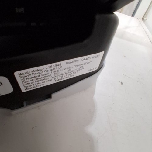 GRACO 4EVER 4-IN-1 CAR SEAT WITH RAPID REMOVE COVER - LOFTON STYLE - GREY - (MODEL: 2165949) image 2