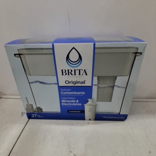 BRITA WATER FILTRATION DISPENSER WITH FILTER - 27 CUP - GRAY image 5