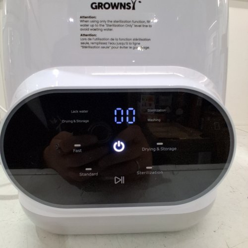 GROWNSY EASECLEAN PRO ALL-IN-ONE BOTTLE WASHERM STERILIZER AND DRYER - WHITE/BLACK/CLEAR (MODEL: ZMW-STHB01-3) image 2