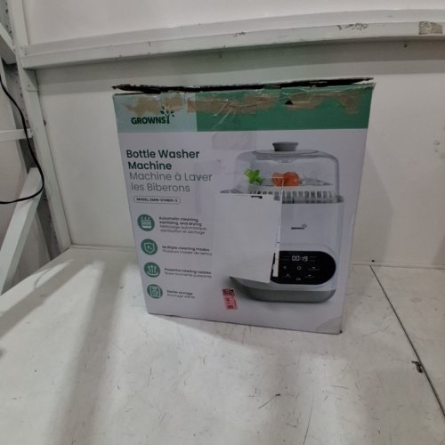 GROWNSY EASECLEAN PRO ALL-IN-ONE BOTTLE WASHERM STERILIZER AND DRYER - WHITE/BLACK/CLEAR (MODEL: ZMW-STHB01-3) image 5