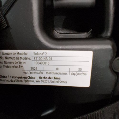DIONO SOLANA 2 LATCH BACKLESS BOOSTER CAR SEAT WITH CUPHOLDERS AND REMOVABLE WASHABLE COVER - FOR KIDS 40-120LBS - CHARCOAL BLACK (MODEL: 32100-NA-01) image 2