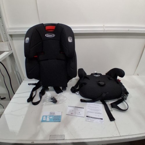 GRACO TRANZITIONS 3-IN-1 HARNESS/HIGHBACK/BACKLESS BOOSTER CAR SEAT - 100LBS MAX/CAP - PROOF/BLACK (MODEL: 2035724) image 3