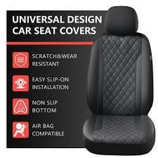 2PK COVERADO UNIVERSAL FIT FRONT CAR SEAT COVERS - BLACK (MODEL: B8839) image 2