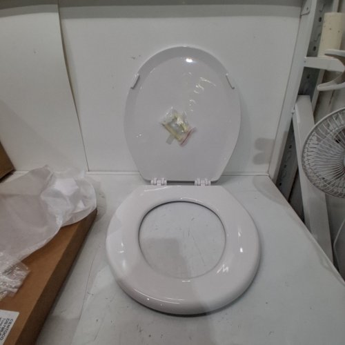 CENTOCO ROUND CENTOCORE MOLDED HEAVY DUTY TOILET SEAT - 17" - WHITE (MODEL: DS700-001) image 2