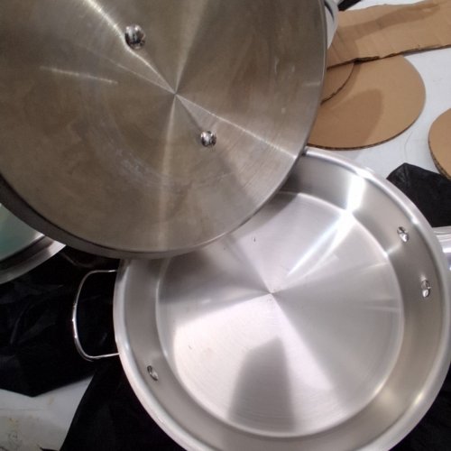 12PC LAGOSTINA MODERNA COOKWARE SET - VARIOUS SIZES - SILVER (MODEL:‎ L757.6226.12) image 5