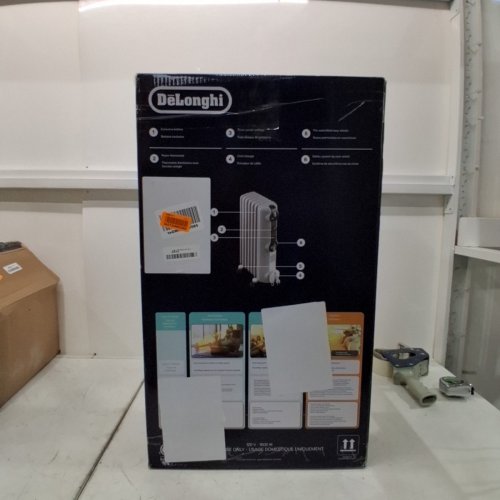 DELONGHI RADIAS OIL FILLED RADIATOR, ECO DIGITAL FULL ROOM RADIANT ELECTRIC SPACE HEATER - LIGHT GREY (MODEL:TRRS0715ECA) image 5