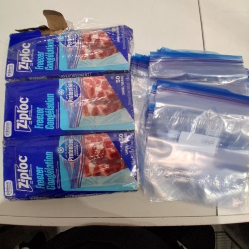 135PK ZIPLOC EASY FILLING FREEZER BAGS - LARGE (MODEL: 1789709) image 2