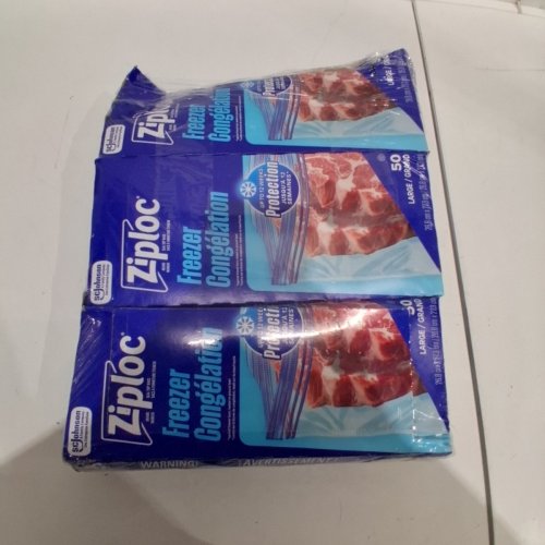 135PK ZIPLOC EASY FILLING FREEZER BAGS - LARGE (MODEL: 1789709) image 4