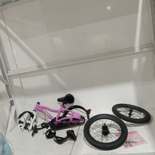 COSTWAY KIDS BICYCLE WITH TRAINING WHEELS, ADJUSTABLE SEAT - 16" - PURPLE (MODEL: TS10243PU-16) image 2