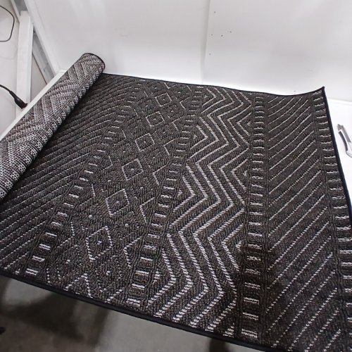 ECARPET GALLERY SYMPHONY COLLECTION VERONA INDOOR AREA RUG, GEOMETRIC - 3FT X 5FT - BLACK 920, DARK GREY (MODEL: 10430) image 3
