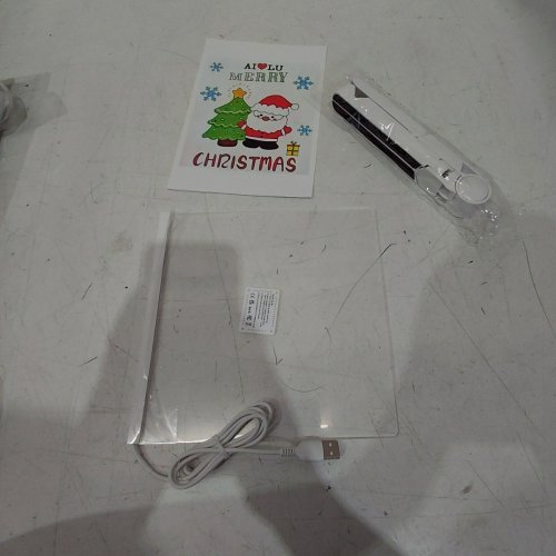MOUNTCLI LED ACRYLIC NOTE BOARD - 8" X 8" - CLEAR image 3