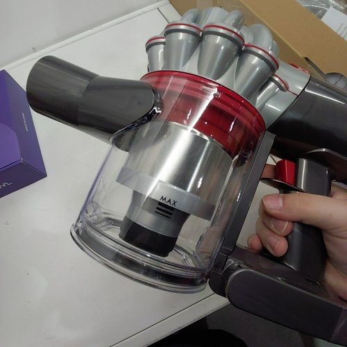 DYSON V8 PLUS RECHARGEABLE HANDHELD STICK VACUUM CLEANER WITH ATTACHMENTS - GREY/PURPLE (MODEL: SV25) image 4