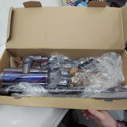 DYSON V8 PLUS RECHARGEABLE HANDHELD STICK VACUUM CLEANER WITH ATTACHMENTS - GREY/PURPLE (MODEL: SV25) image 5