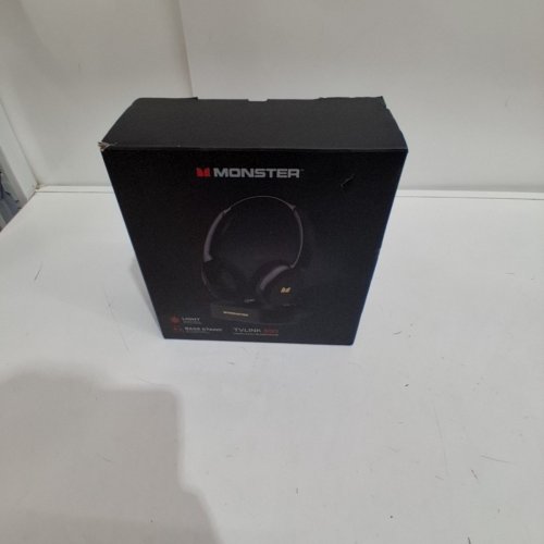 MONSTER TVLINK 300 WIRELESS HEADPHONES WITH TRANSMITTER CHARGING BASE - BLACK (MODEL: MH22258) image 8