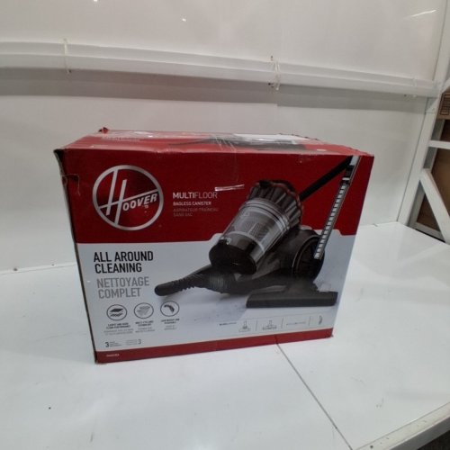 HOOVER MULTIFLOOR BAGLESS CANISTER VACUUM WITH EASY RETRACTABLE CORD - RED/BLACK (MODEL:SH40210CA) image 6