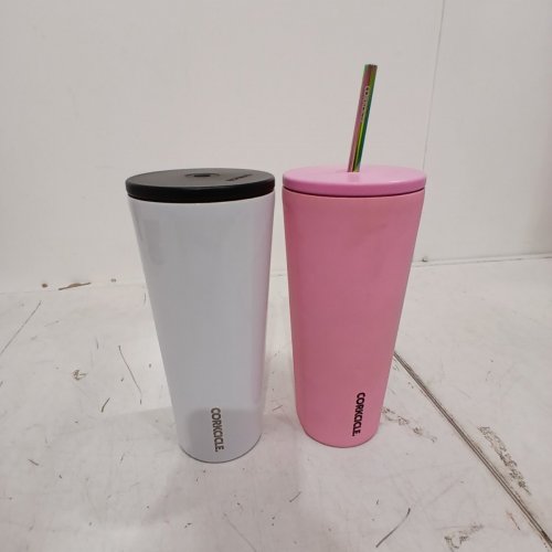 2PC CORKCICLE COLD CUP TUMBLERS - 24 OZ - WHITE / PINK (MODEL: 1977476) image 3