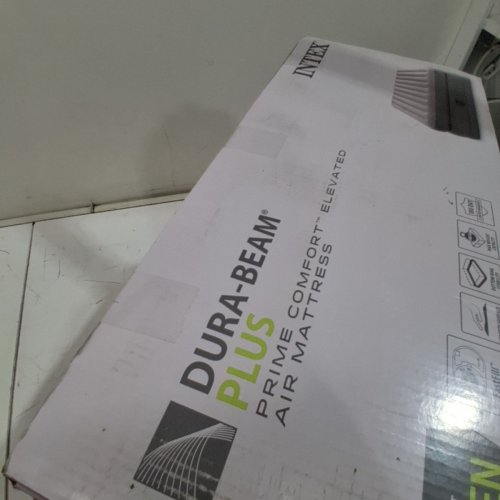 INTEX DURA-BEAM DELUXE SELF-INFLATING/DEFLATING AIR MATTRESS - QUEEN - 20" X 60" X 80" - GREY image 5