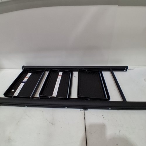 KINGRACK 3 STEP FOLDING LADDER WITH SAFETY LOCK - 39" - BLACK (MODEL: WK2008A-3) image 4