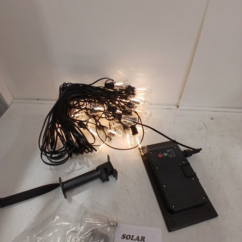 BRIGHTOWN SOLAR POWER OUTDOOR STRING LIGHTS - 30FT - BLACK image 2