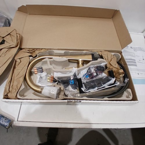 DELTA LENTA PULL DOWN KITCHEN FAUCET WITH TOUCHLESS ACTIVATION - CHAMPAGNE BRONZE (MODEL: 19802TLZ-CZ-DST) image 2