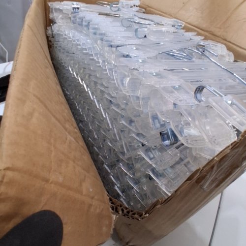200PK CLEAR PLASTIC HANGERS - CLEAR (MODEL: 510-10) image 4