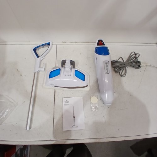 BISSELL POWERFRESH STEAM MOP FOR NEUTRALIZING 99.9% OF GERMS AND ODORS - WHITE/BLUE - (MODEL:18341101E / 1940-1) image 3