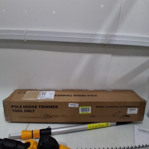 ECARKE TELESCOPIC CORDLESS ELECTRIC POLE SAW/HEDGE TRIMMER - 20V/7.7FT-9.2FT/20" BLADE - YELLOW/BLACK (MODEL: CYCPHT01C-A/CYCPHT01C-B) image 5