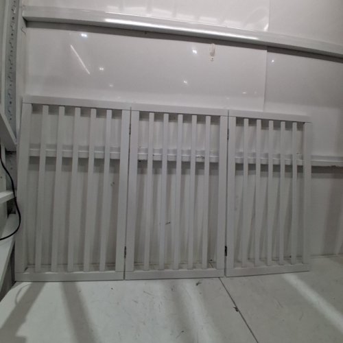 3 PANEL BAMBOO PET GATE - 32" X 55" - WHITE image 3