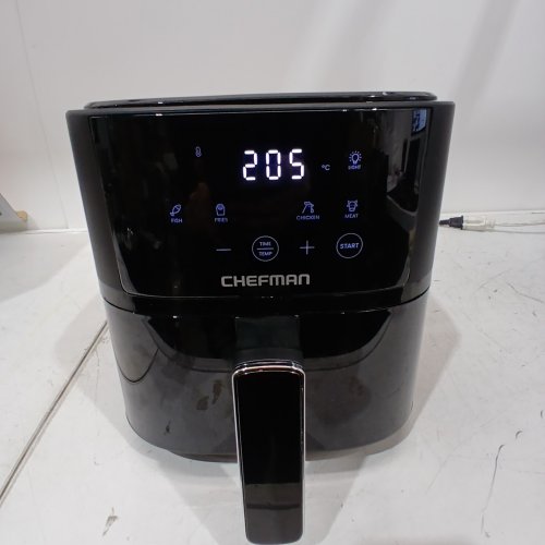 CHEFMAN TURBOFRY TOUCH EASY VIEW AIR FRYER- 4L - BLACK (MODEL: ‎RJ38-4TW-BLACK-CA) image 2