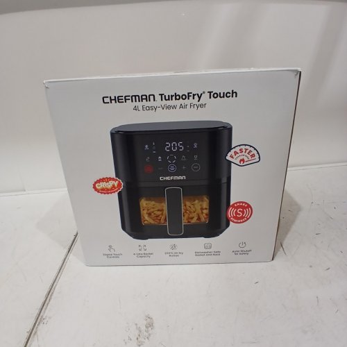 CHEFMAN TURBOFRY TOUCH EASY VIEW AIR FRYER- 4L - BLACK (MODEL: ‎RJ38-4TW-BLACK-CA) image 7