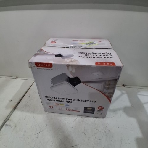 OREIN BATHROOM EXHAUST FAN WITH LIGHT COMBO, FAN WITH 100 CFM COVERAGE, 1000LM, 3 COLOUR TEMPERATURE - 3000K/4000K/5000K - WHITE (MODEL: OL17001102) image 4