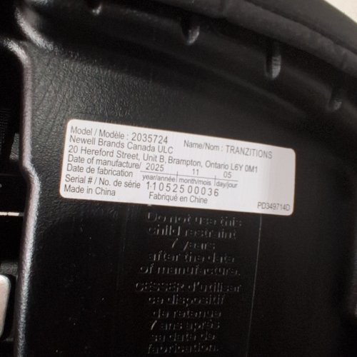 GRACO TRANZITIONS 3-IN-1 HARNESS/HIGHBACK/BACKLESS BOOSTER CAR SEAT - 100LBS MAX/CAP - PROOF/BLACK (MODEL: 2035724) image 2