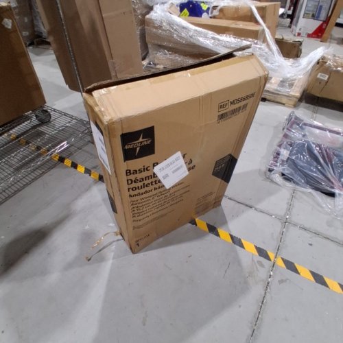 MEDLINE EMPOWER ROLLATOR WALKER - 300 LBS CAPACITY - BLACK/BURGUNDY (MODEL: MDS86850ESKD) image 4