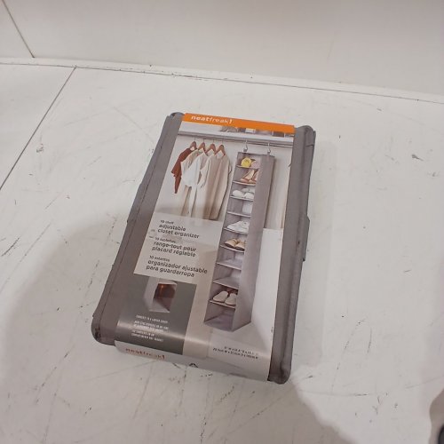 NEATFREAK! ADJUSTABLE 10-SHELF CLOSET ORGANIZER - 17.5" W X 12.4" D X 69.5" H - GRAY image 3