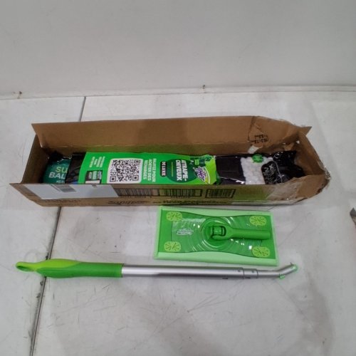 SWIFFER HAIR MAGNET DELUXE MOPPING KIT WITH DRY & WET CLOTHS - GREEN (MODEL: P_11863) image 2