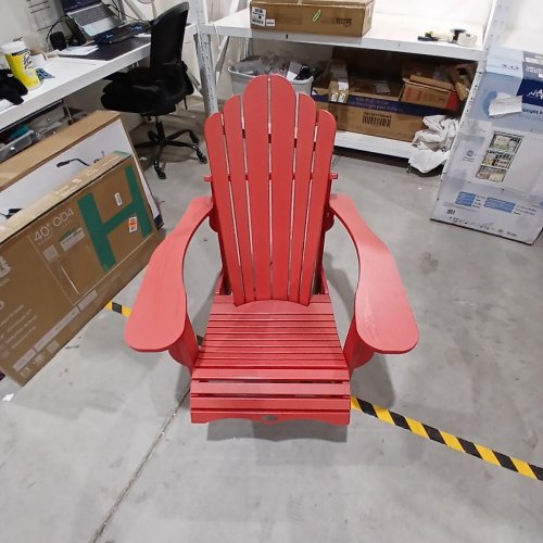 LEISURE LINE CLASSIC ADIRONDACK CHAIR - 33'' X 39'' X 40'' - RED image 2