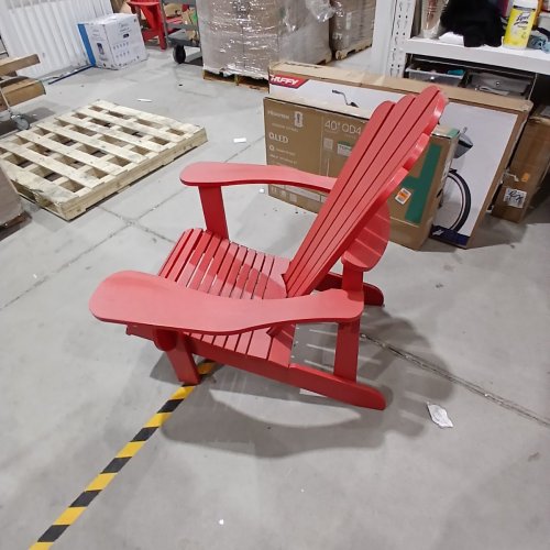 LEISURE LINE CLASSIC ADIRONDACK CHAIR - 33'' X 39'' X 40'' - RED image 4