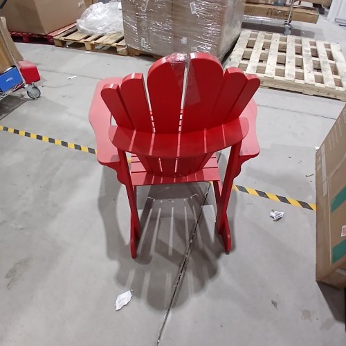 LEISURE LINE CLASSIC ADIRONDACK CHAIR - 33'' X 39'' X 40'' - RED image 5