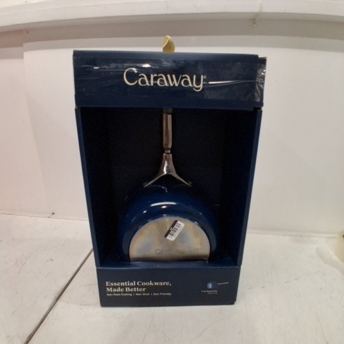 CARAWAY NON-STICK CERAMIC SAUCE PAN WITH LID - 3QT - BLUE\GREY (MODEL: CW-SACP-NVY) image 5