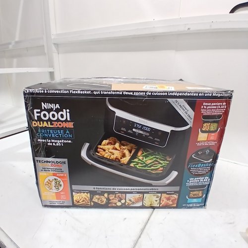 NINJA FOODI 6-IN-1 DUALZONE FLEX BASKET AIR FRYER - 7QT MEGA ZONE - BLACK (MODEL: DZ071C) image 5