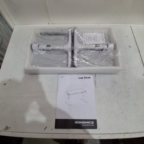 SONGMICS ADJUSTABLE LAPTOP DESK - 20" X 12" - WHITE (MODEL: LLD117G101) image 2