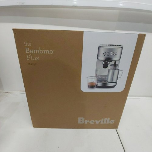 BREVILLE THE BAMBINO PLUS COMPACT CAFE QUALITY ESPRESSO MACHINE - STAINLESS STEEL - (BES500BSS) image 6