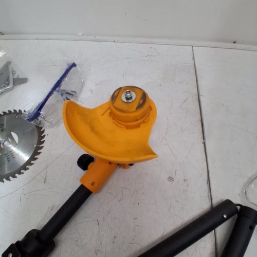 LAZENRY 4-IN-1 ELECTRIC WEED WACKER WITH WHEELS AND ACCESSORIES - 21V - YELLOW (MODEL: GCJ1) image 3