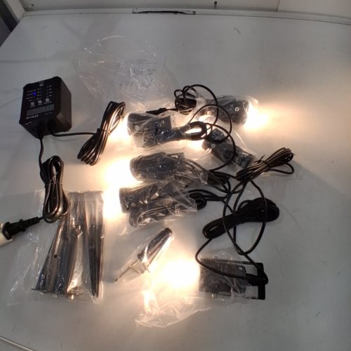 6PK HIBOITEC OUTDOOR LANDSCAPE LIGHTING SPOTLIGHTS WITH TIMER - 2700 K - BLACK (MODEL: CDD-1001) image 2