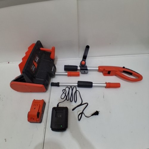 VOLTASK CORDLESS ELECTRIC SNOW SHOVEL WITH CHARGER - 13" - 24V - BLACK/ORANGE - (MODEL: CSS001-130OR-CAVK/SS-20B) image 3