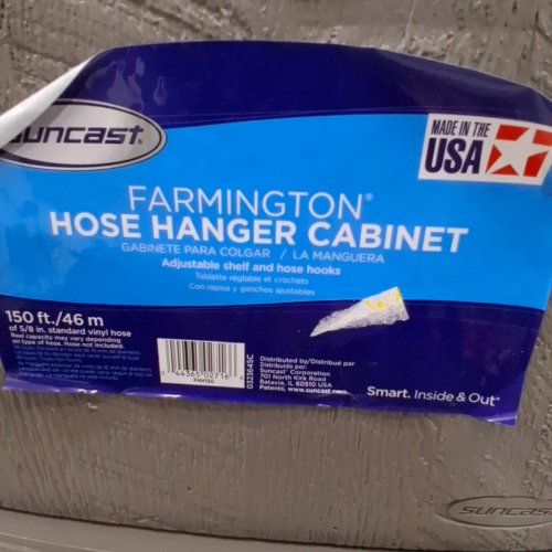SUNCAST FARMINGTON HOSE HANGER CABINET - 150FT - STONEY (MODEL: CPLFHH150) image 4