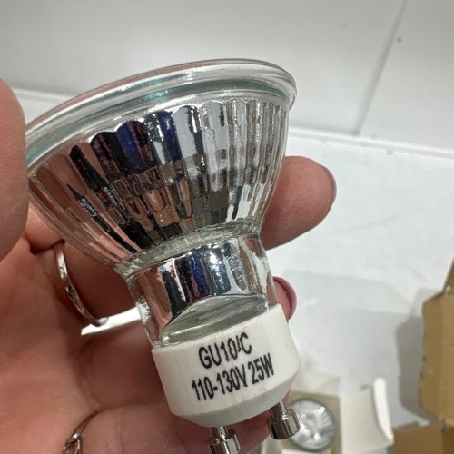 4PK HALOGEN LIGHT BULB -MR16- GU10 BASE- 25W -130 V image 3