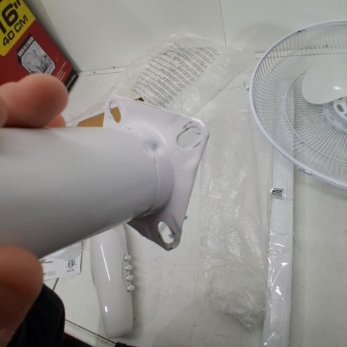 TOOLTECH 3-SPEED OSCILLATING PEDESTAL FAN - 16" - WHITE (MODEL: 100077) image 4